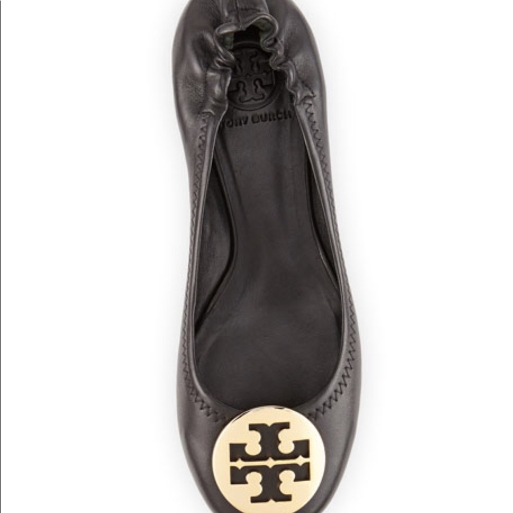 COPY - TORYBURCH BlackMinnie Travel Ballet Flat Leather
